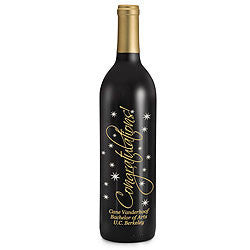 Congratulations Etched Wine w/ Gift Box