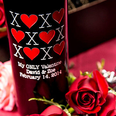 XOXO Etched Wine