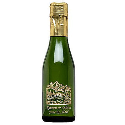 Mountain Wedding Etched Favor / 6 btl set