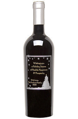 Winter Wonderland  Etched Wine